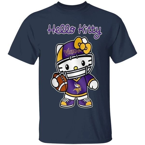 Minnesota Vikings Hello Kitty Shirt - Image 5