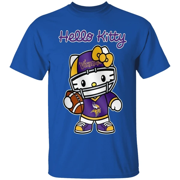 Minnesota Vikings Hello Kitty Shirt - Image 8