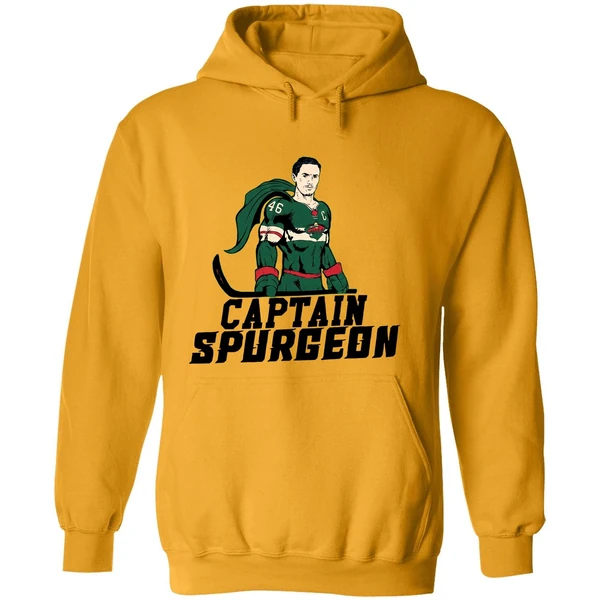 Minnesota Wild Captain Spurgeon Superman Hockey Nhl Hoodie