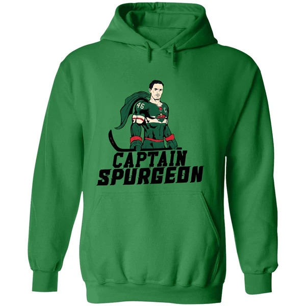Minnesota Wild Captain Spurgeon Superman Hockey Nhl Hoodie - Image 2