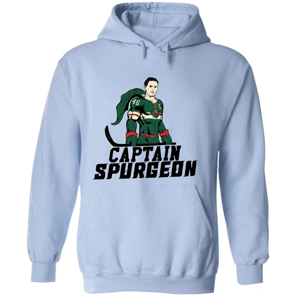 Minnesota Wild Captain Spurgeon Superman Hockey Nhl Hoodie - Image 4