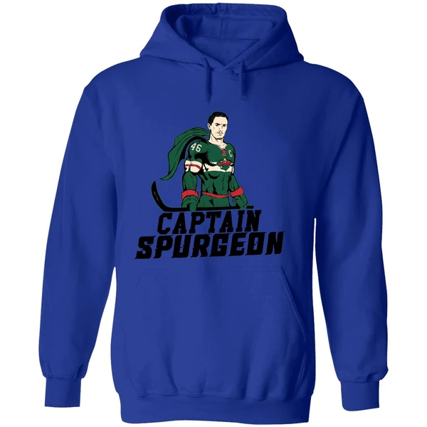 Minnesota Wild Captain Spurgeon Superman Hockey Nhl Hoodie - Image 7