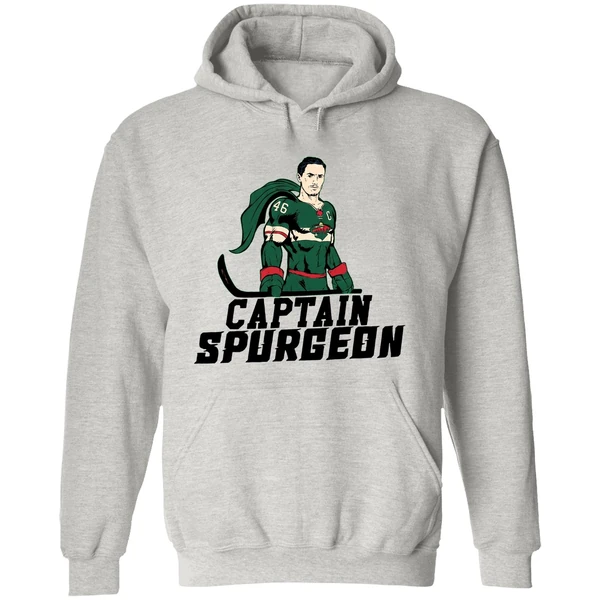 Minnesota Wild Captain Spurgeon Superman Hockey Nhl Hoodie - Image 9