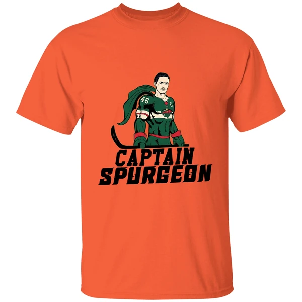 Minnesota Wild Captain Spurgeon Superman Hockey Nhl Shirt - Image 3