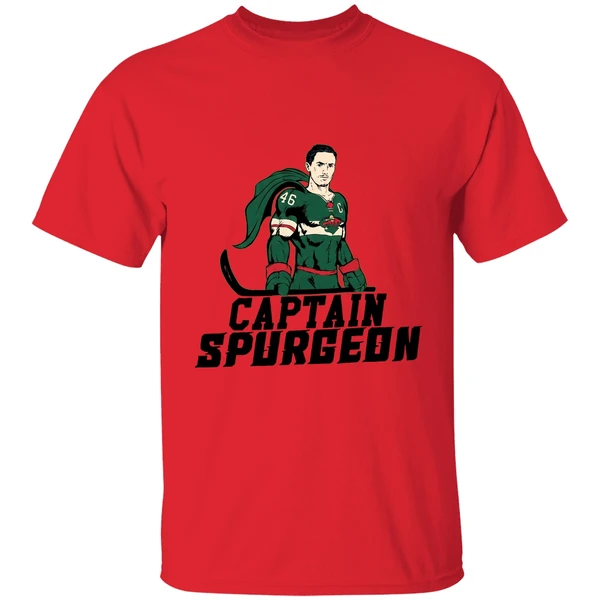 Minnesota Wild Captain Spurgeon Superman Hockey Nhl Shirt - Image 4