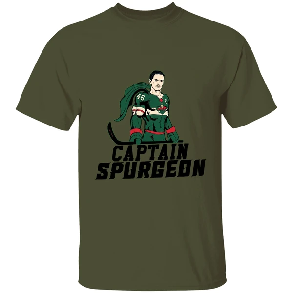 Minnesota Wild Captain Spurgeon Superman Hockey Nhl Shirt - Image 9