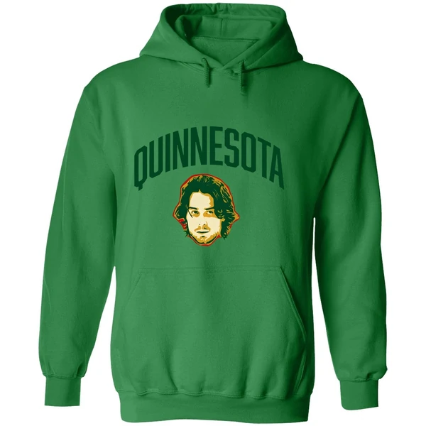 Minnesota Wild Nhl Quinn Hughes Big Head Quinnesota Hoodie - Image 2