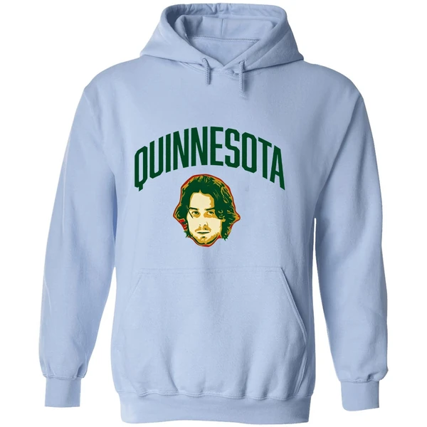 Minnesota Wild Nhl Quinn Hughes Big Head Quinnesota Hoodie - Image 4