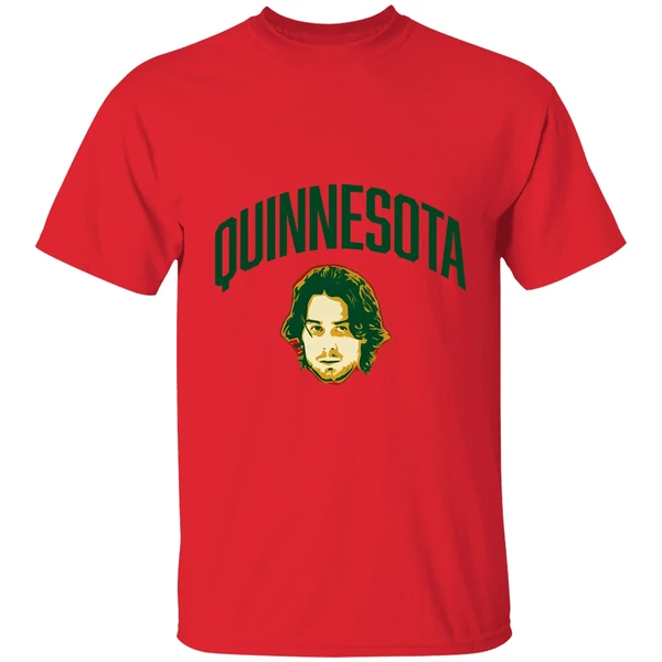 minnesota wild nhl quinn hughes big head quinnesota shirt red