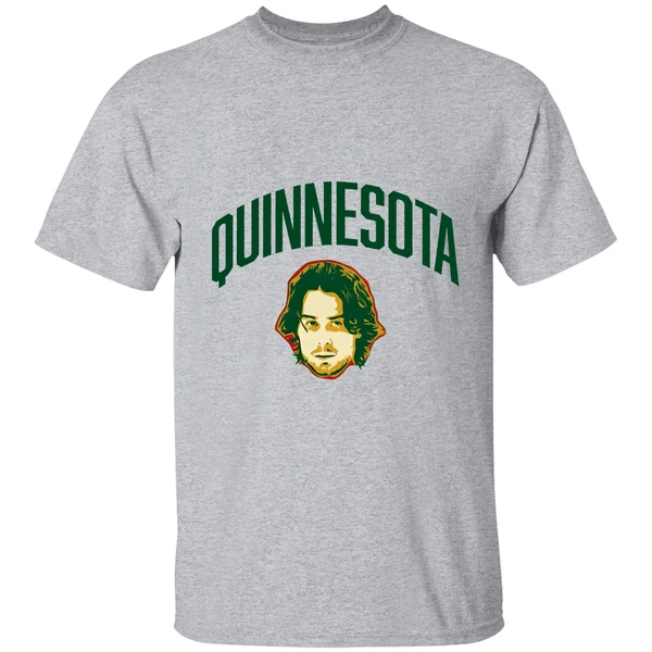 minnesota wild nhl quinn hughes big head quinnesota shirt sportgrey