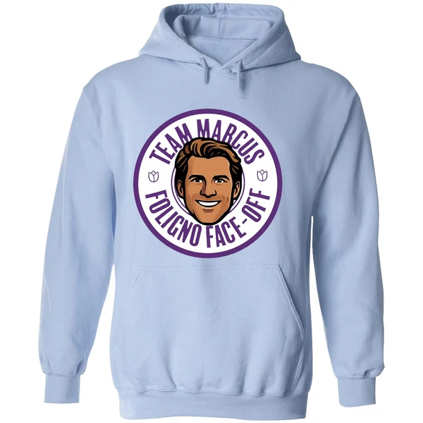 Minnesota Wild Team Marcus Foligno Face Off Fight Cancer Hoodie - Image 4