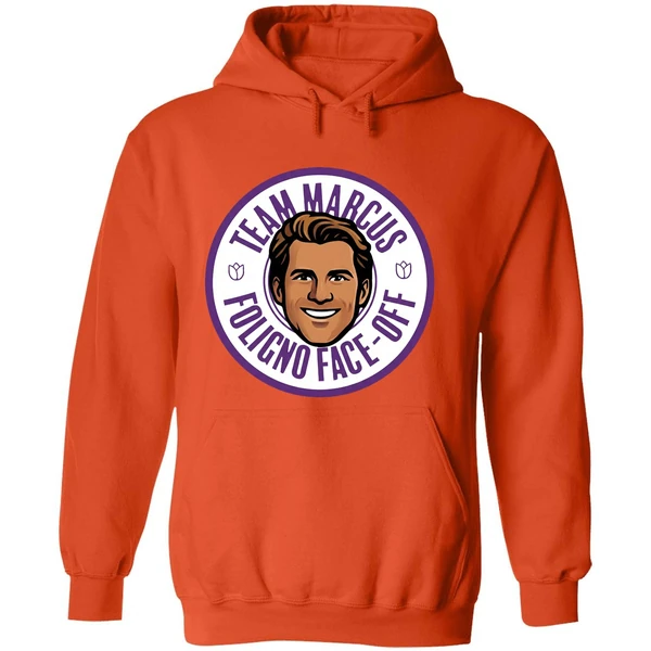 Minnesota Wild Team Marcus Foligno Face Off Fight Cancer Hoodie - Image 6