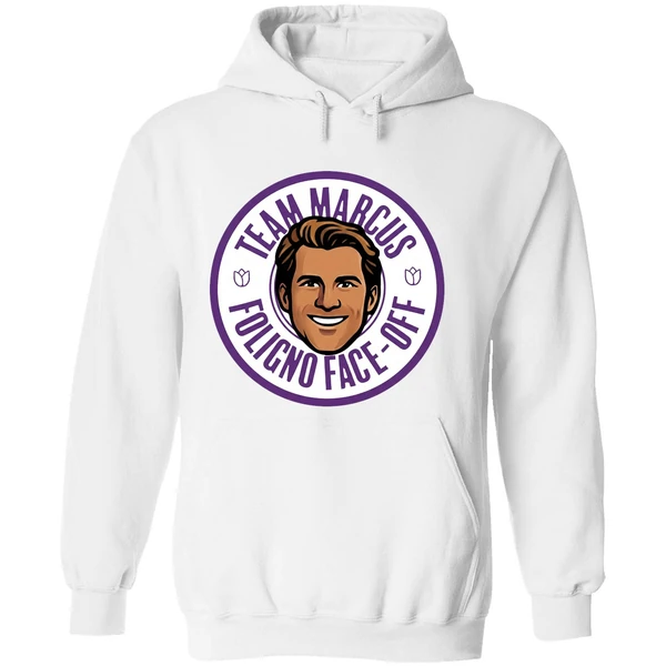 Minnesota Wild Team Marcus Foligno Face Off Fight Cancer Hoodie - Image 8