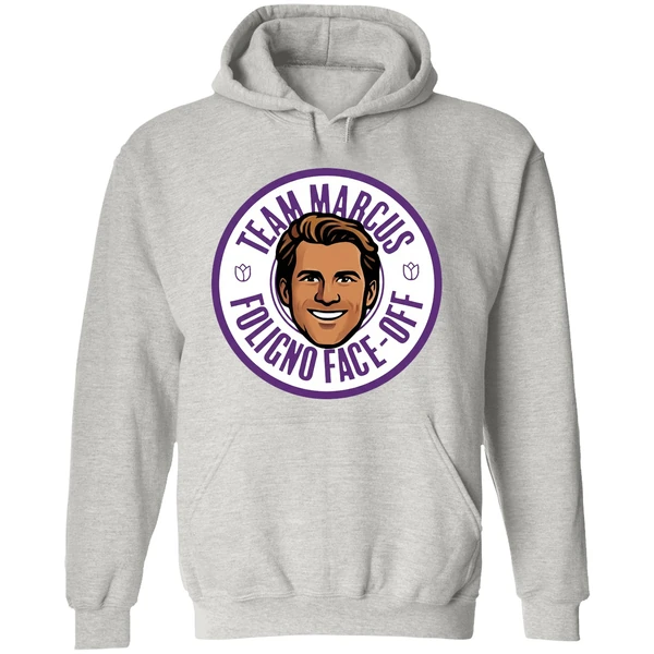 Minnesota Wild Team Marcus Foligno Face Off Fight Cancer Hoodie - Image 9