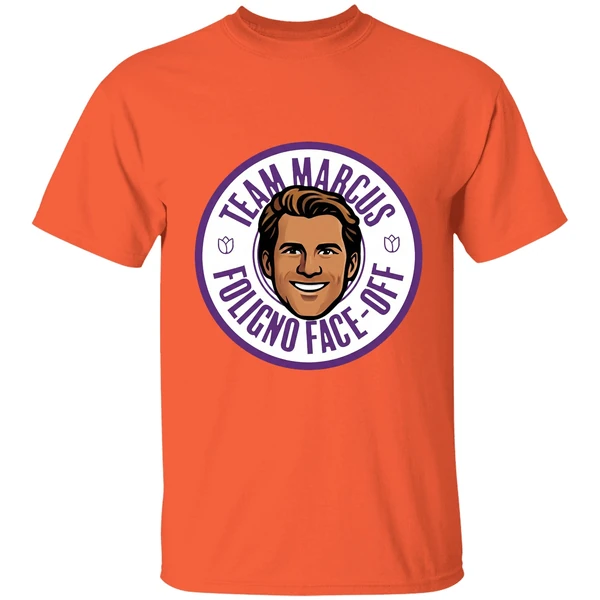 minnesota wild team marcus foligno face off fight cancer shirt orange