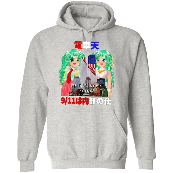 Mion And Shion Sonozaki Higurashi When They Cry September 11 Attacks We Will Never Forget Hoodie - Image 9