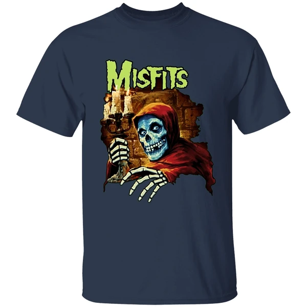 misfits merch tee american psycho shirt navy