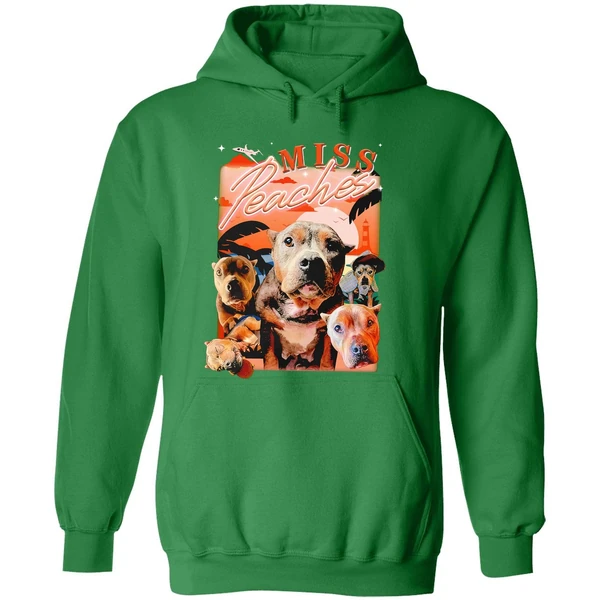 Miss Peaches Dog Portrait 2024 Hoodie - Image 2