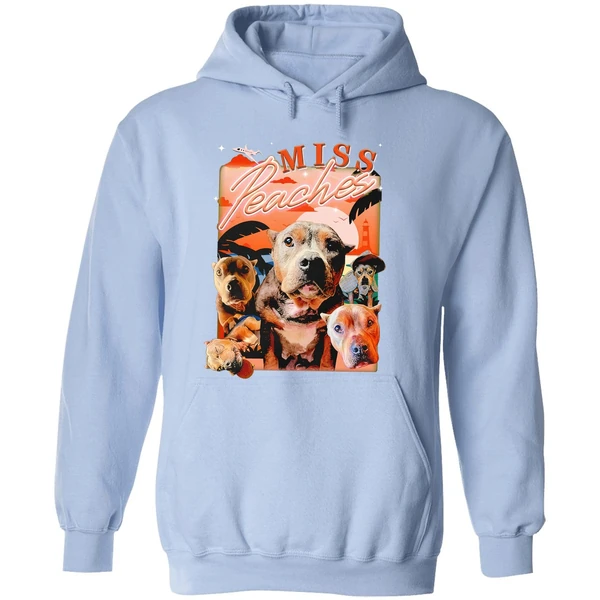 Miss Peaches Dog Portrait 2024 Hoodie - Image 4