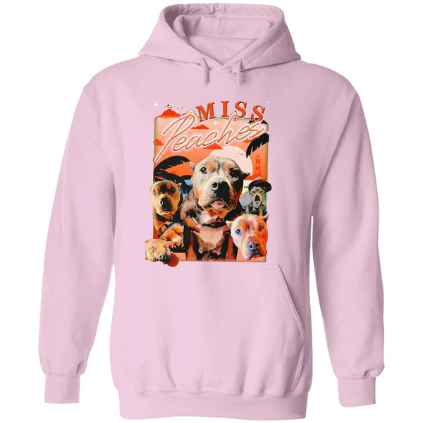 Miss Peaches Dog Portrait 2024 Hoodie - Image 5