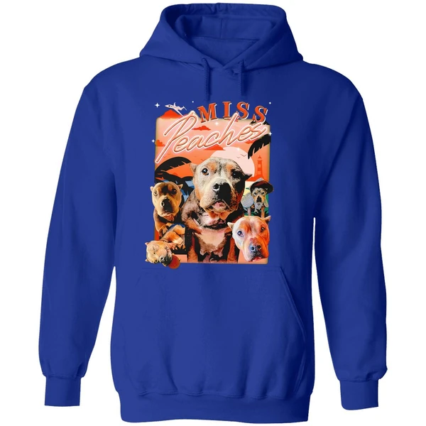 Miss Peaches Dog Portrait 2024 Hoodie - Image 7