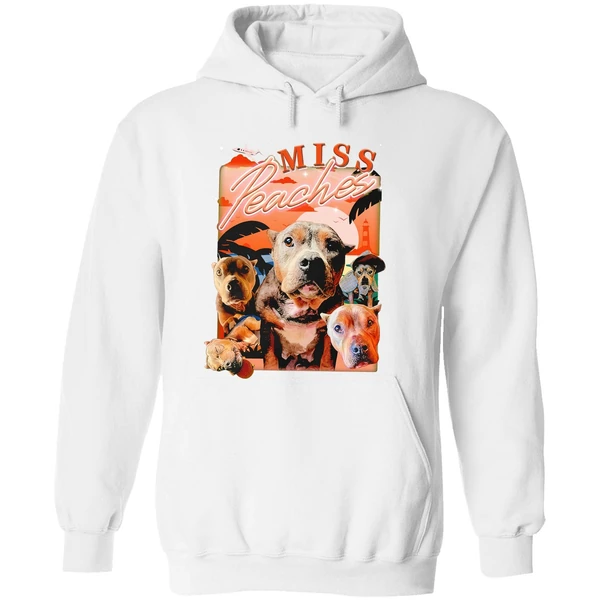 Miss Peaches Dog Portrait 2024 Hoodie - Image 8