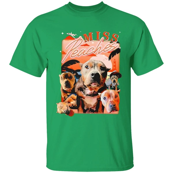 Miss Peaches Dog Portrait 2024 Shirt - Image 2