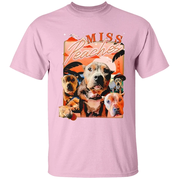 Miss Peaches Dog Portrait 2024 Shirt - Image 3