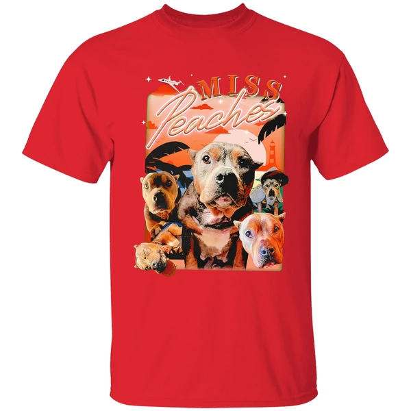Miss Peaches Dog Portrait 2024 Shirt - Image 7