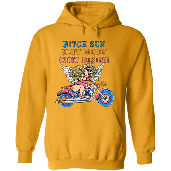 Miss Piggy Bitch Sun Slut Moon Cunt Rising Hoodie