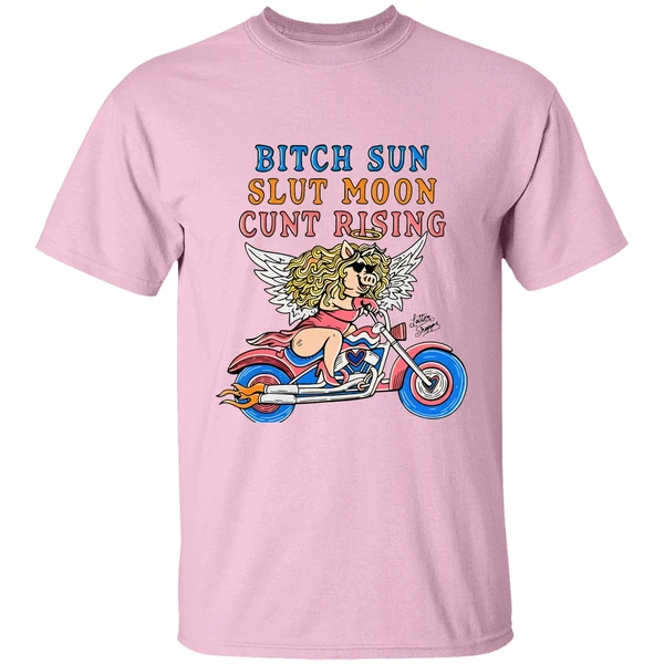 Miss Piggy Bitch Sun Slut Moon Cunt Rising Shirt - Image 2