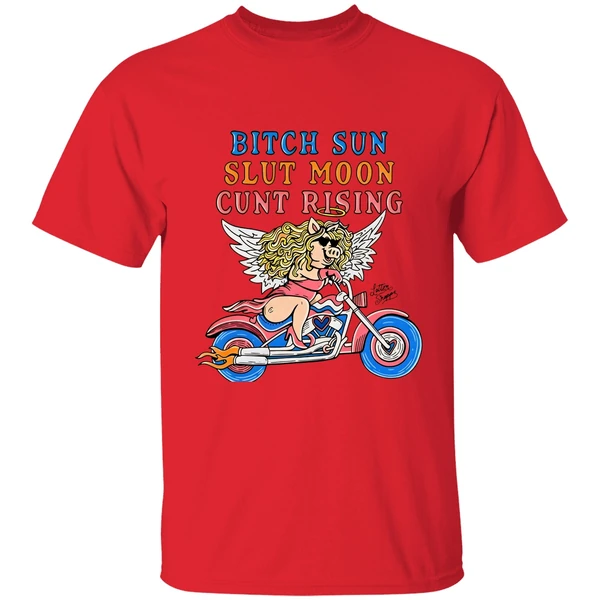 miss piggy bitch sun slut moon cunt rising shirt red