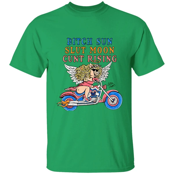 Miss Piggy Bitch Sun Slut Moon Cunt Rising Shirt - Image 8