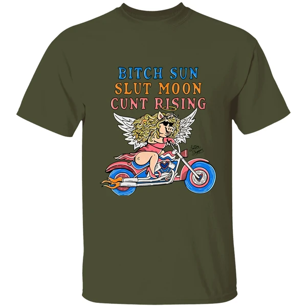 Miss Piggy Bitch Sun Slut Moon Cunt Rising Shirt - Image 9