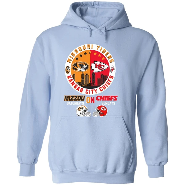Missouri Tigers On Saturdays Kansas City Chiefs On Sundays Hoodie - Image 4