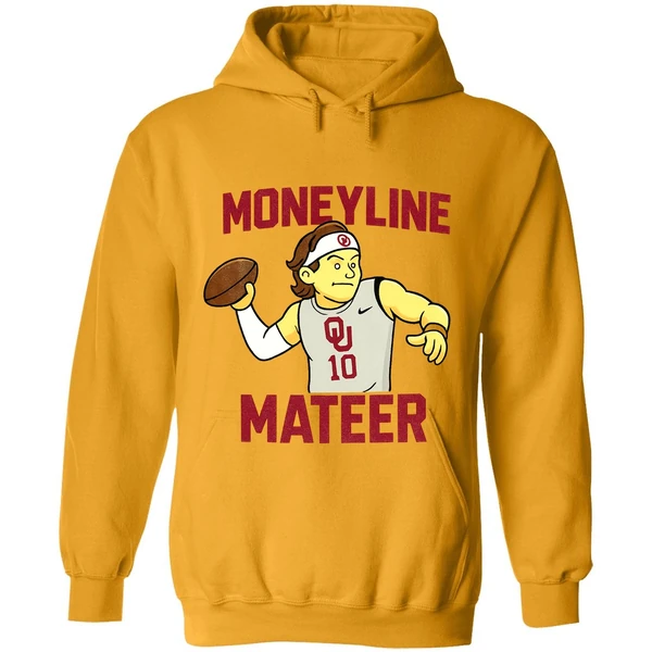 Moneyline Matter Kip Lewis Cartoon Oklahoma Sooners Football Nfl 2025 Hoodie