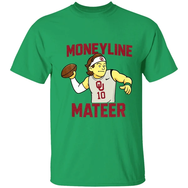 Moneyline Matter Kip Lewis Cartoon Oklahoma Sooners Football Nfl 2025 Shirt