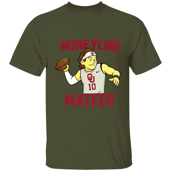Moneyline Matter Kip Lewis Cartoon Oklahoma Sooners Football Nfl 2025 Shirt - Image 3