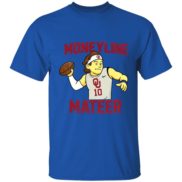 Moneyline Matter Kip Lewis Cartoon Oklahoma Sooners Football Nfl 2025 Shirt - Image 7