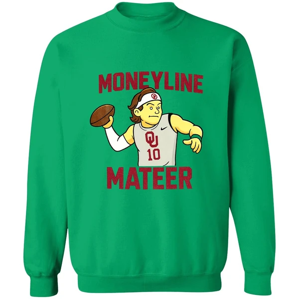 Moneyline Matter Kip Lewis Cartoon Oklahoma Sooners Nfl 2025 Sweatshirt - Image 3