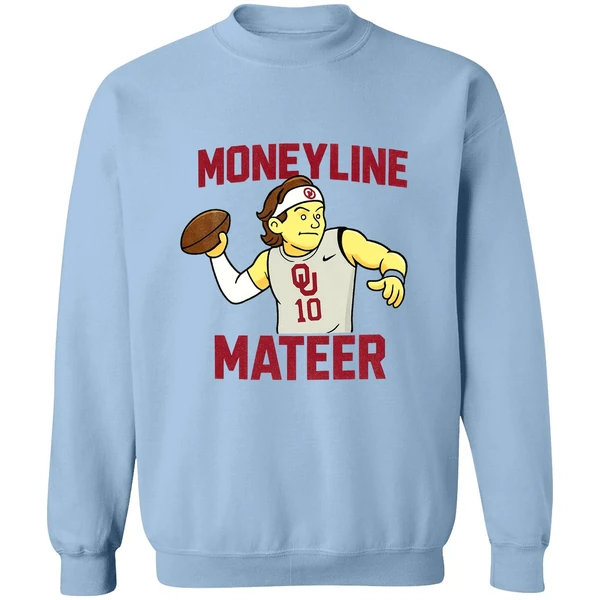 Moneyline Matter Kip Lewis Cartoon Oklahoma Sooners Nfl 2025 Sweatshirt