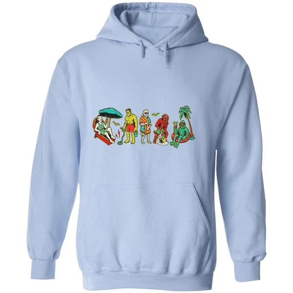 Monster Beach Horror Halloween Hoodie - Image 4