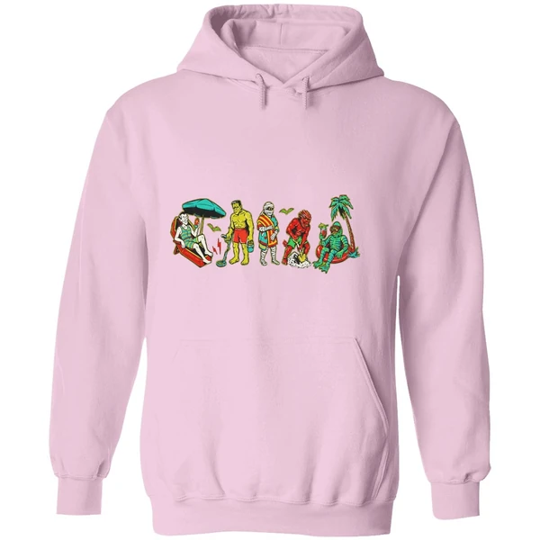 Monster Beach Horror Halloween Hoodie - Image 5