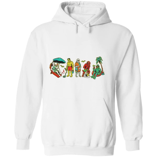 Monster Beach Horror Halloween Hoodie - Image 8
