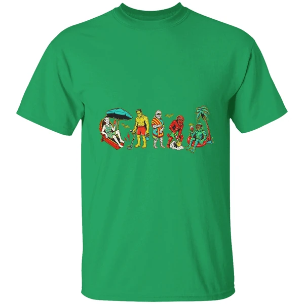 Monster Beach Horror Halloween Shirt - Image 2