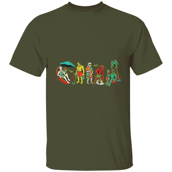 Monster Beach Horror Halloween Shirt - Image 4
