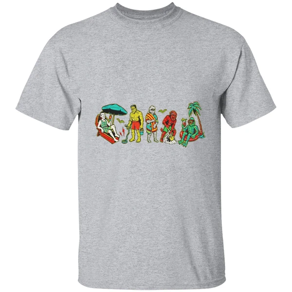Monster Beach Horror Halloween Shirt - Image 9