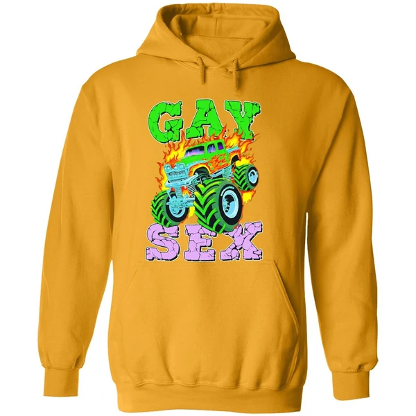 Monster Truck Gay Sex Fire Hoodie