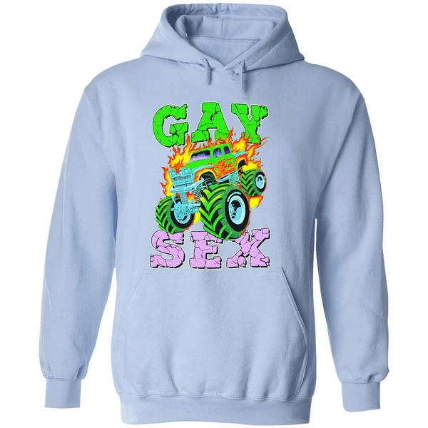 Monster Truck Gay Sex Fire Hoodie - Image 4