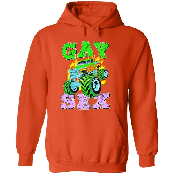 Monster Truck Gay Sex Fire Hoodie - Image 6
